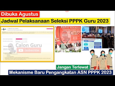 RILIS Jadwal Pendaftaran PPPK Guru 2023 Dibuka Agustus P1, P2, P3 P4 Bersiap Mekanisme Baru P3K 2023