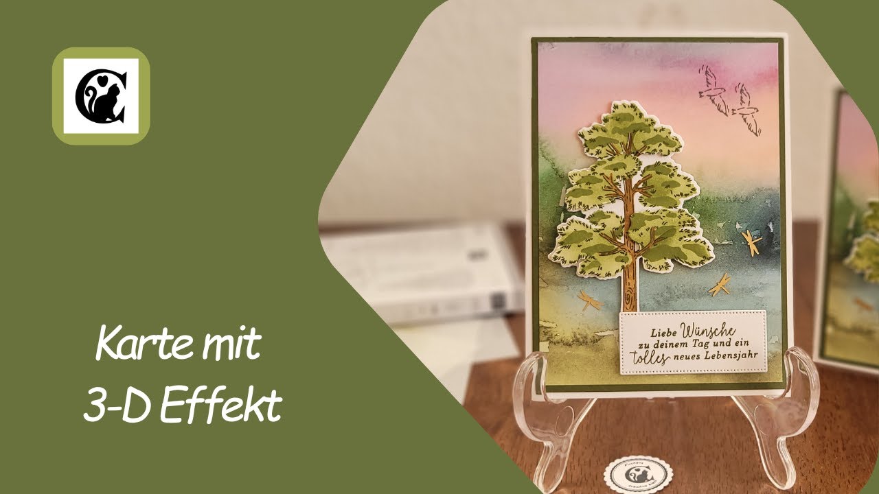 Karte mit 3 D Effekt | Stampin'Up! - YouTube