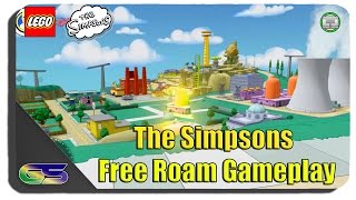 Lego Dimensions - The Simpsons Level Pack - Free Roam Gameplay