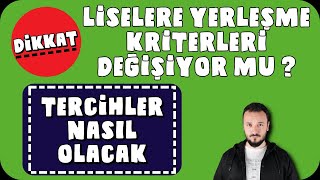 Liselere Yerleşme Kriterleri Değişiyor Mu? Di̇kkat Lgs 2021 Tercih