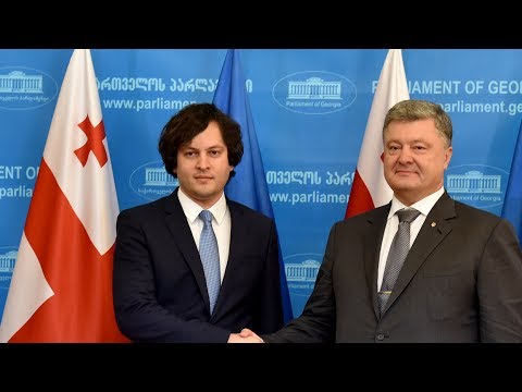 ირაკლი კობახიძის შეხვედრა უკრაინის პრეზიდენტ პეტრო პოროშენკოსთან