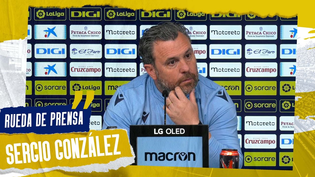 Rueda de prensa de Sergio en la previa del Cádiz - Rayo | Cádiz Club de ...