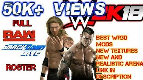 Wr3d Mod by F-I|| Best mod ever|| Full Raw & Sd live Roster no root||Link in description👇👇