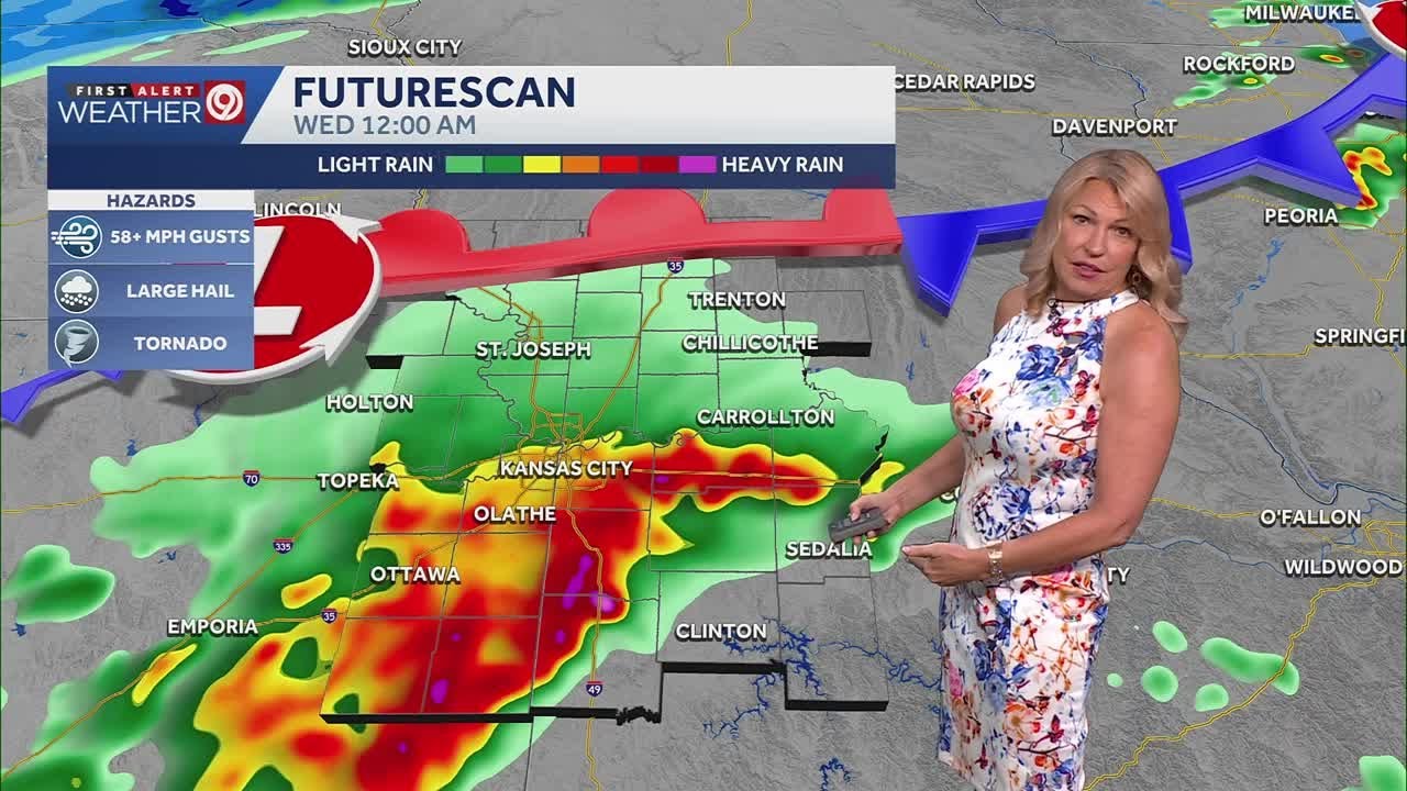 Risk of strong-severe storms later this afternoon - YouTube