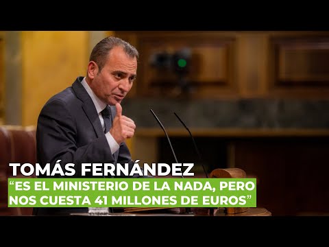 Tomás Fernandez denuncia el “Ministerio de juguete” de Garzón