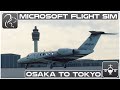 Osaka to Tokyo IFR (Citation CJ4) - Microsoft Flight Simulator (RJOO-RJAA)