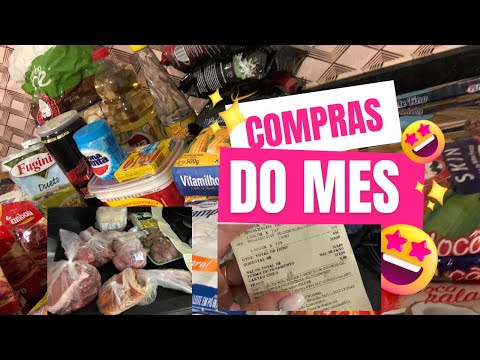 COMPRAS DO MÊS COMPLETA NO MERCADO PAGUE MENOS | MOSTREI TUDO