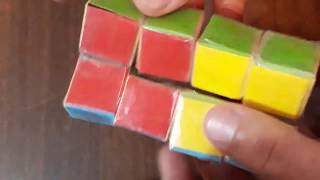 عمل لعبة ترتيب المكعبات الملونة من الورق لاول مرة للاطفال ??