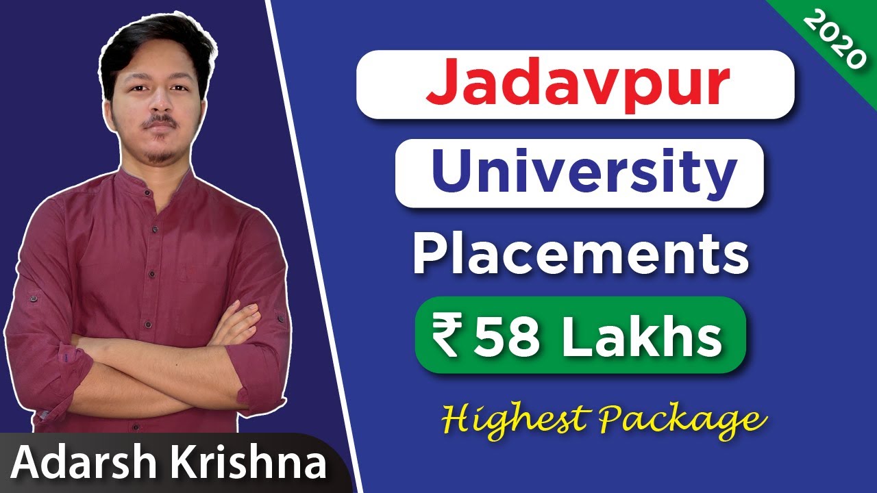 JADAVPUR UNIVERSITY Branch wise Placements of 2020😱 | Highest, Average,  Median Salary | Companies - YouTube