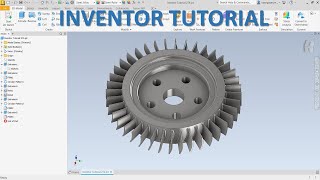 Inventor Tutorial #274 | 3D Model Basic Beginners - Compression Fan Jet engineer