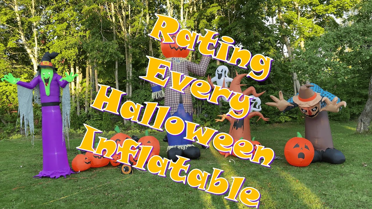 RATING EVERY SINGLE ONE OF OUR HALLOWEEN INFLATABLES