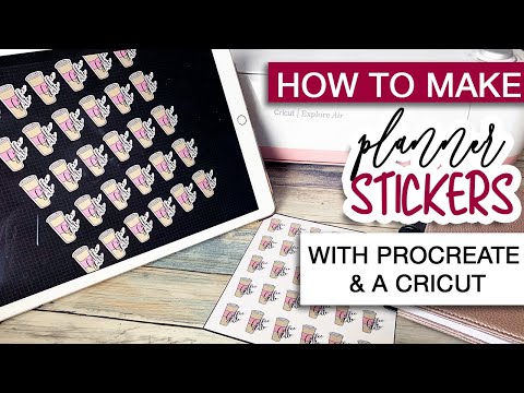 How to Make Planner Stickers with PROCREATE & CRICUT