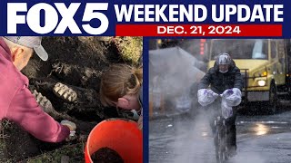 Gov. shutdown latest, snow, dinosaur jaw found | FOX 5 Weekend Update