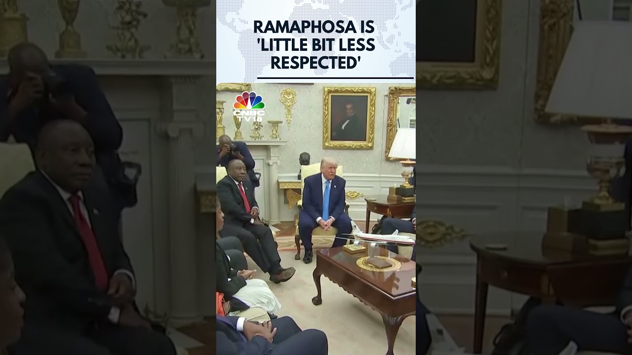 MOMENT Trump Says Cyril Ramaphosa Is Little Bit Less Respected During White House Meeting N18G