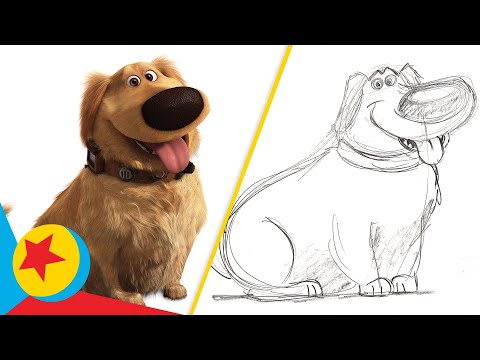 How to Draw Dug from Up and Dug Days | Draw With Pixar | Pixar