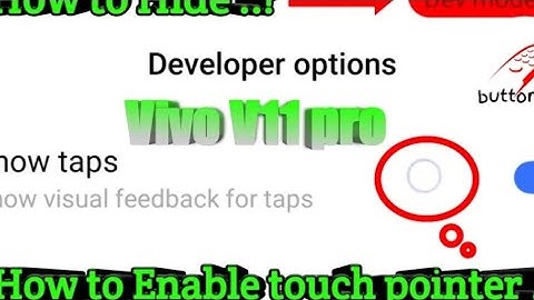 how to hide developer mod red icon hide Vivo phone? how to on unban touch pointer on Vivo