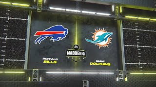 Madden NFL 24 - Buffalo Bills Vs Miami Dolphins Simulation PS5 Gameplay (Updated Rosters)