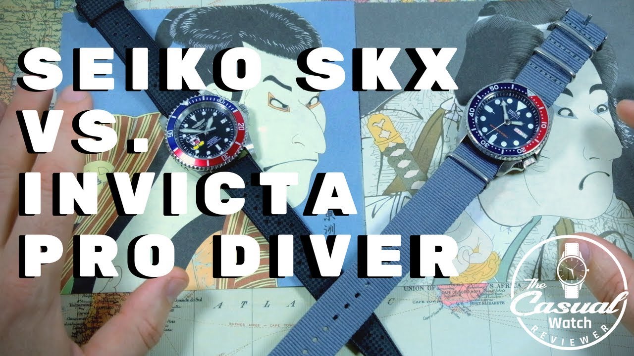 WHO WINS: Seiko SKX vs. Invicta Pro Diver - YouTube
