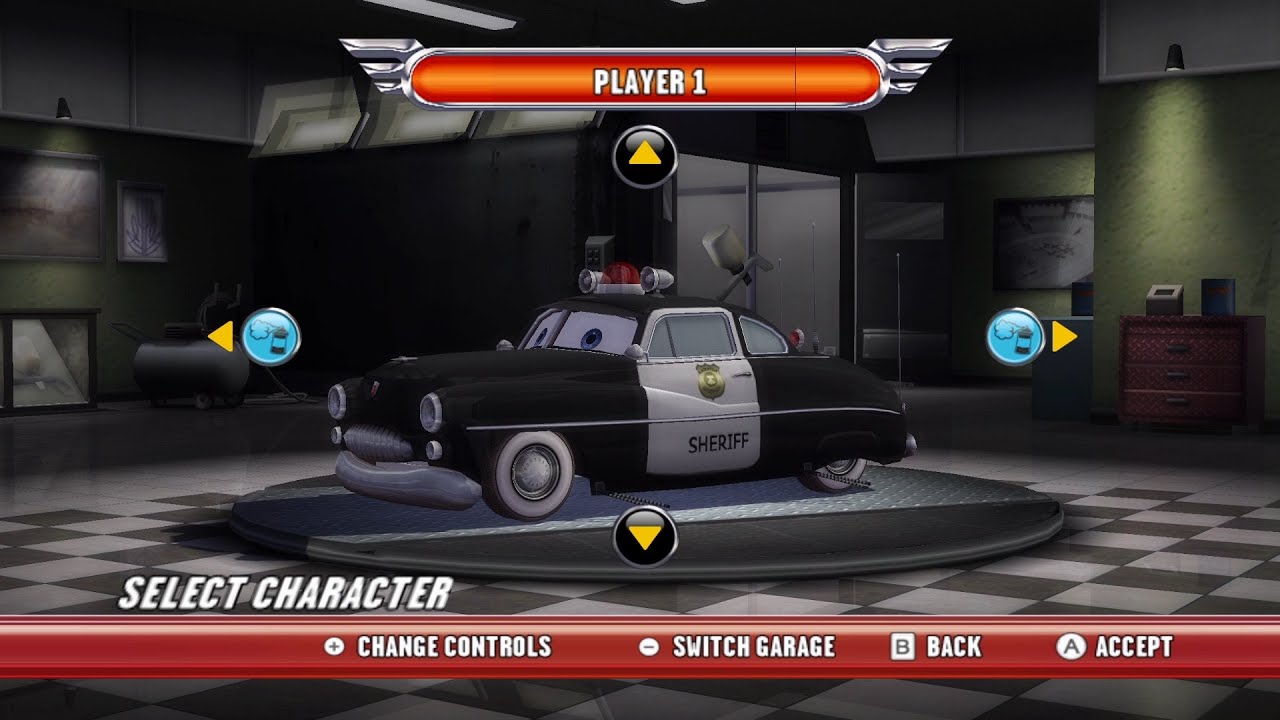 Cars Race-O-Rama Wii - Sheriff (Dolphin)