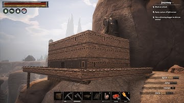 The start of my cliff top base, Conan exiles  playing on the Misfit server