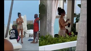 Rihanna es vista en un hotel de Miami mientras es nombrada en la revista Inside Philanthropy.