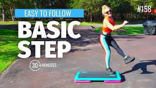 BASIC STEP AEROBICS WORKOUT! GREAT MUSIC 130 BPM | CDORNERFITNESS #158