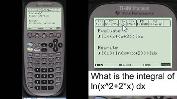 Natural Log Showing Work on TI89 | Every Step Calculus