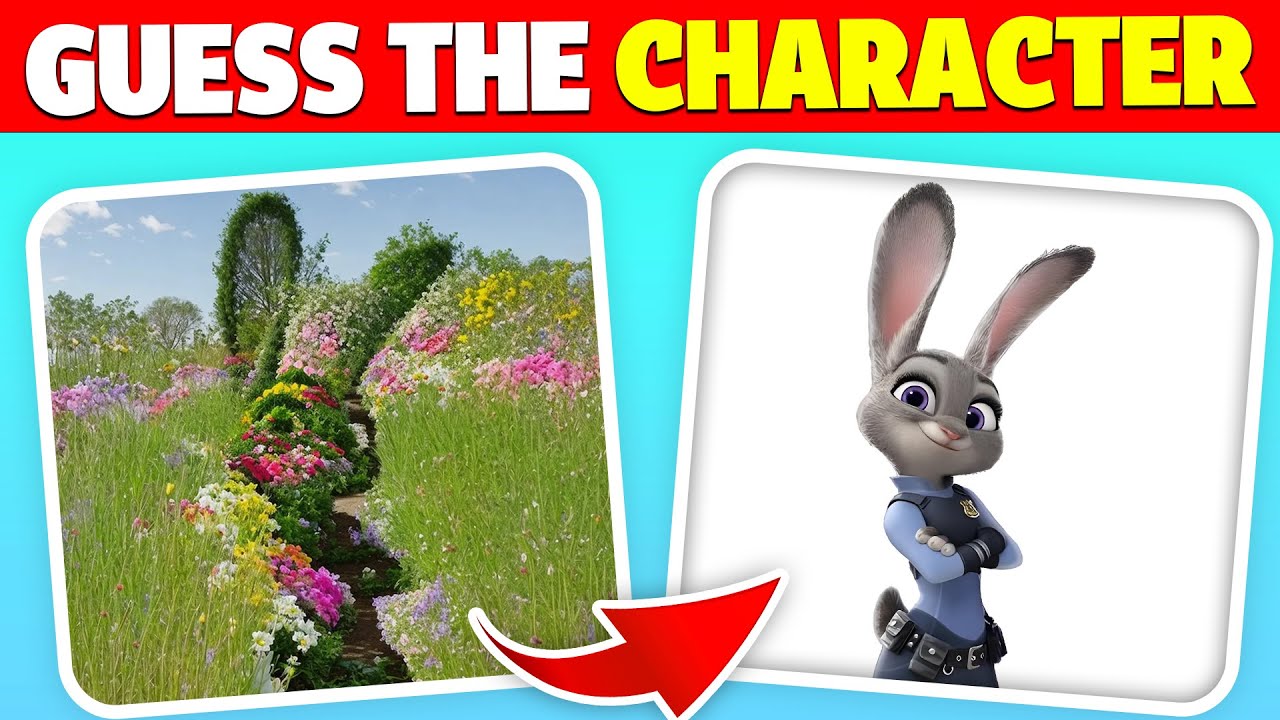 Guess the Real Zootopia Movie Characters by Squinting Your Eyes! | Judy Hopps, Nick Wilde, Flash