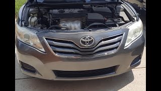 Engine Oil and Filter change on Toyota Camry 2011