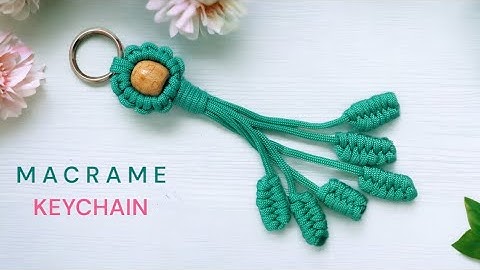 DIY Macrame Keychain | How to make Macrame Keychain | Macrame Keychain Tutorial | chaveiro macramê