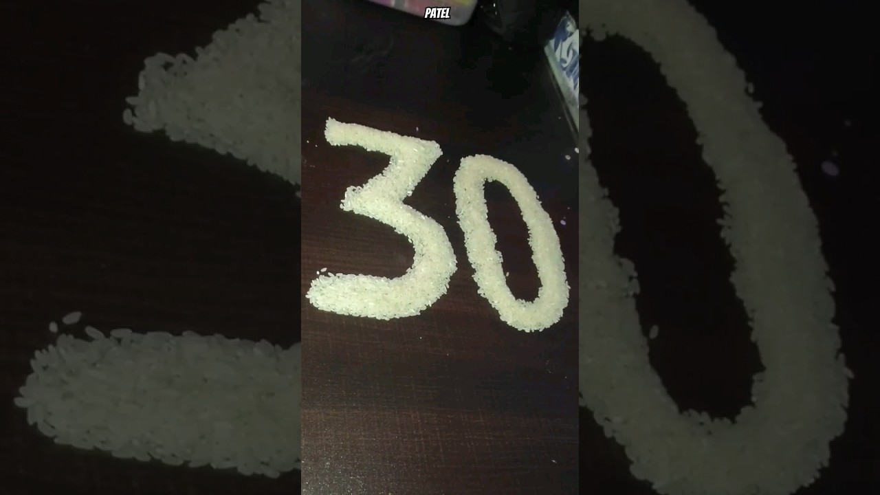 thirty numbers | 30 numbers reverse video 