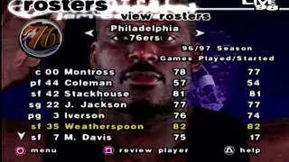 199798  Retro Nba Rosters Philadelphia 76ers Team Roster Nba  98