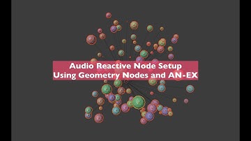 LIVENODING Audio Reactive Animation Using Geometry Nodes and ANEX