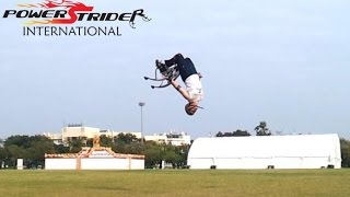 2 Back-Flip somersaults on a PowerStrider by James R. สปริง CZ 90 VS สปริง CZ 100