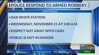 Police Search for Fayetteville Armed Robbery Suspect