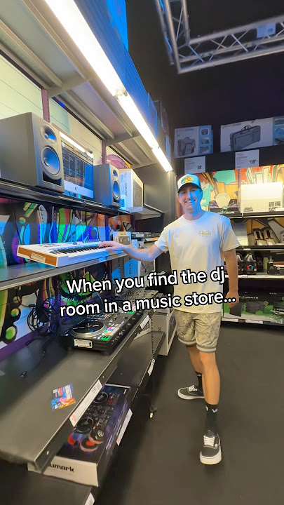 When you find the dj room in a music store…
