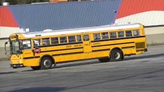 School Bus being towed