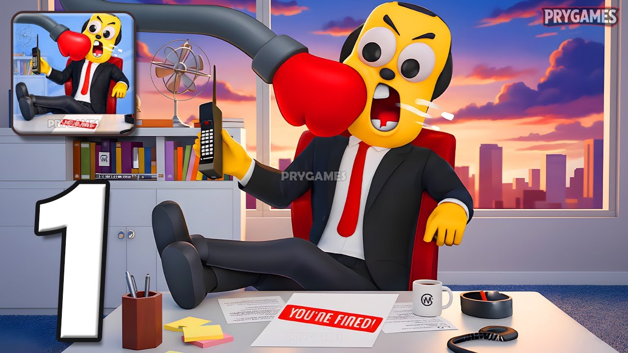 Annoying Boss Punch Game - Gameplay Walkthrough Part 1 - Ragdoll Boss Punch Game (Android, iOS)