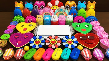 Mixing Random Things Into GLOSSY Slime | Satisfying Slime Video #132