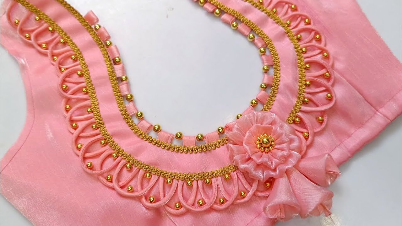 Model blouse | Blouse design Stitching | blouse cutting and stitching | back neck design |