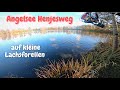 Forellenangeln mit Pose Spoon Sbirolino Angelsee Henjesweg Berkley Powerbait am großen See Trout