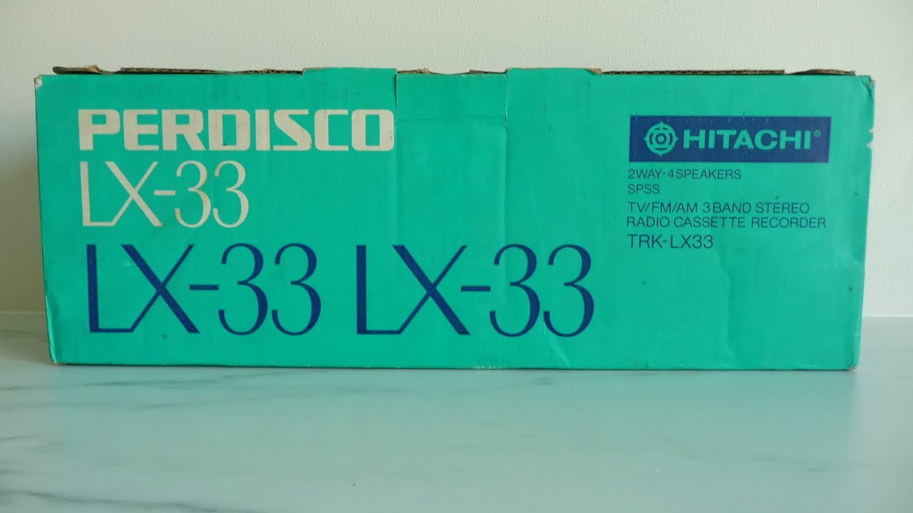 HITACHI TRK-LX33 Stereo Radio Cassette Recorder - Old Boomboxes