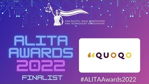 ALITA Awards 2022 Finalist - QUOQO Technologies