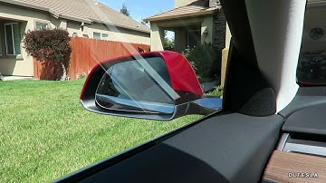 Tesla Model 3 Side Mirror Adjustment Range of Motion