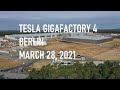 Tesla Gigafactory 4 Berlin | Second Giga Press arrived | March 28, 2021 | DJI Mavic 2 Pro 4K Video