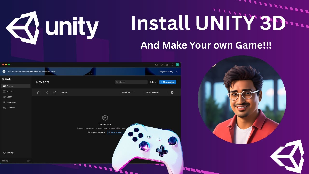 Ultimate Guide to Installing Unity 3D with Unity Hub in 2025 (Step-by-Step for Beginners!)