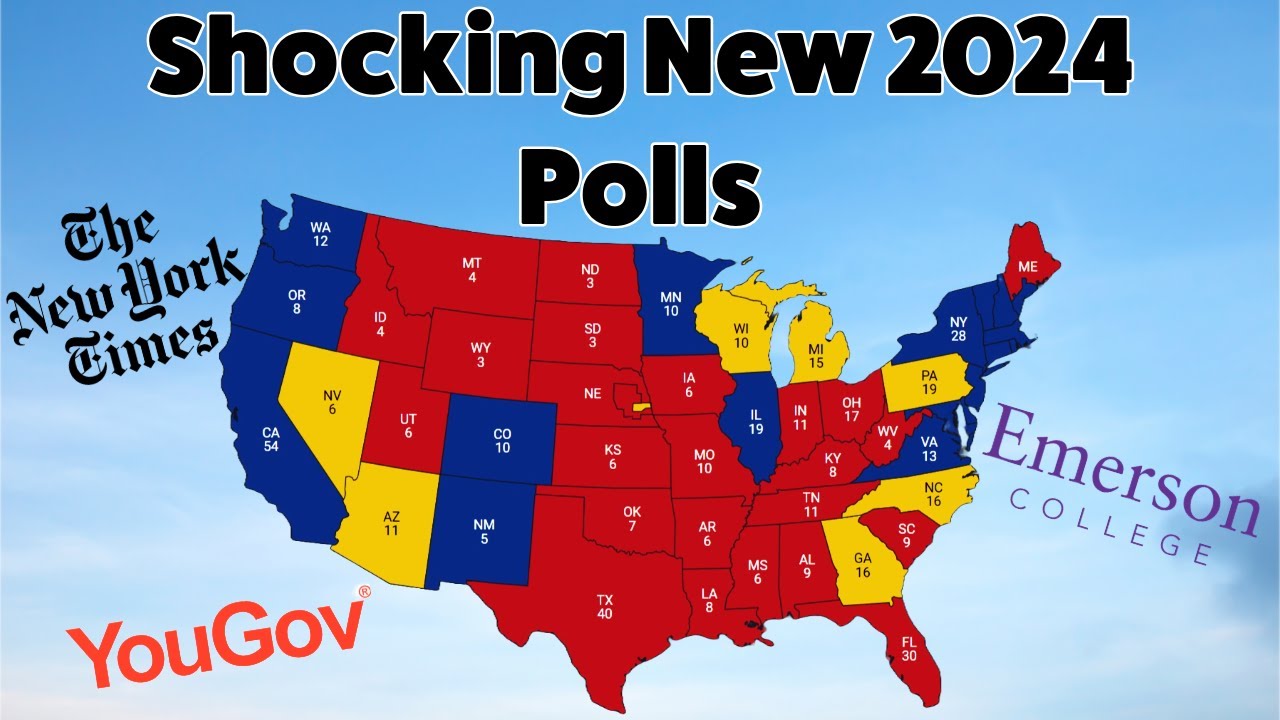 Shocking 2024 Election Map Based on the Newest Polls YouTube