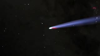 Comet Halley animation simulator