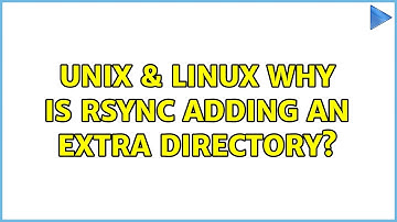 Unix & Linux: Why is rsync adding an extra directory? (3 Solutions!!)