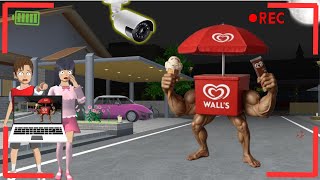 Yuta Mio Panik CCTV Merekam ANOMALI ES KRIM WALLS KELILING Di Depan Rumah 😱| Sakura School Simulator